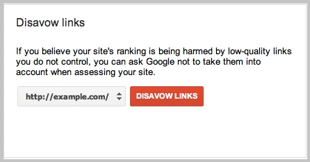 Disavow tool use in SEO interview answers
